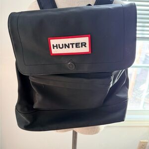 Hunter Black  Backpack with Red Accents